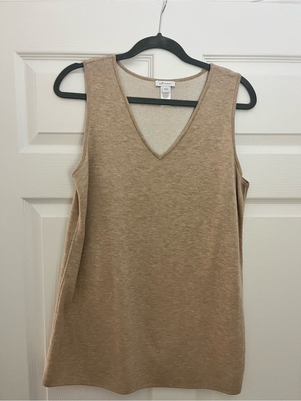 J. Jill Tan V-Neck Sleeveless Knit Tank